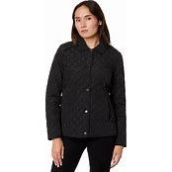 Calvin Klein Black Quilted Water& Wind Resistant Jacket Size S NWT - Picture 4 of 16